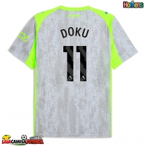 Camisa de Futebol Manchester City Jeremy Doku #11 Equipamento Alternativo 2025-26 Manga Curta